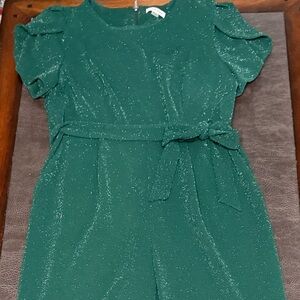 Calvin Klein, Emerald Green business romper